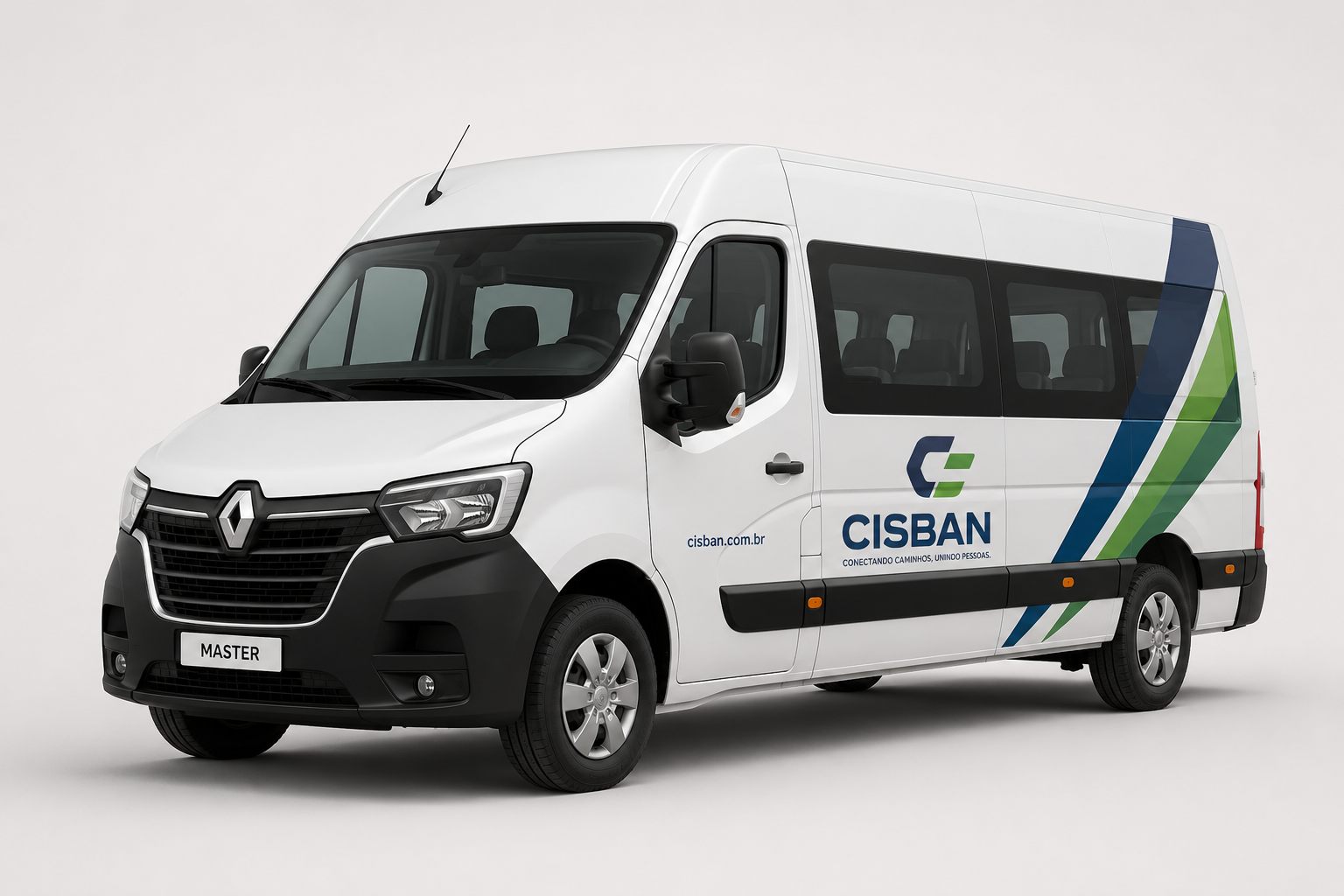 Van adaptada para transporte de passageiros da frota Tawá